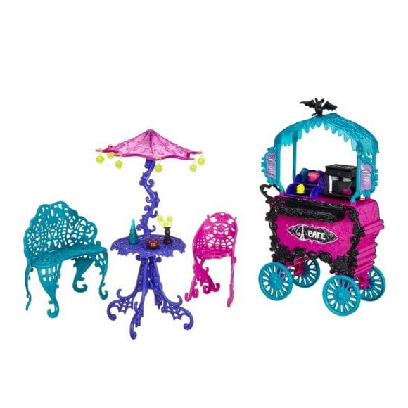 ♾️2012 Monster High Travel Scaris Café Cart